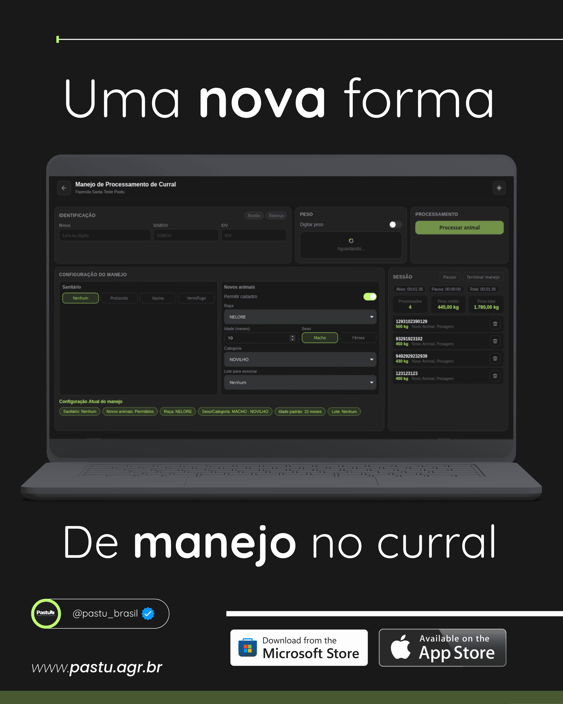 Pastu Curral: o novo app para computador da Pastu para modernizar o manejo no curral