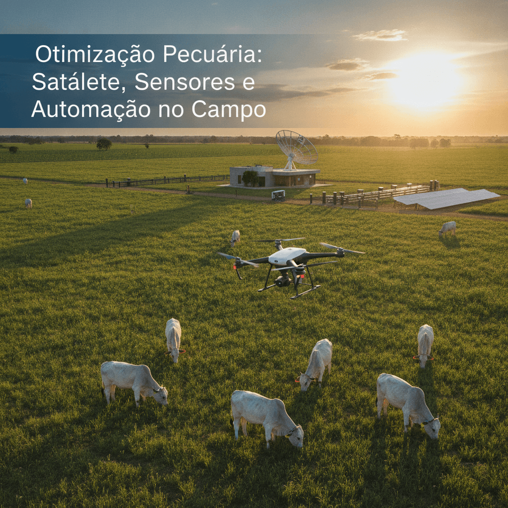 Otimização Pecuária: Satélite, Sensores e Automação no Campo