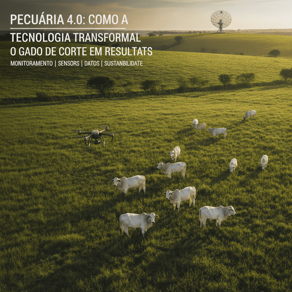 Pecuária 4.0: Como a Tecnologia Transforma o Gado de Corte