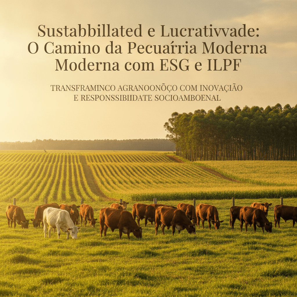 Sustentabilidade e Lucratividade: O Caminho da Pecuária Moderna com ESG e ILPF