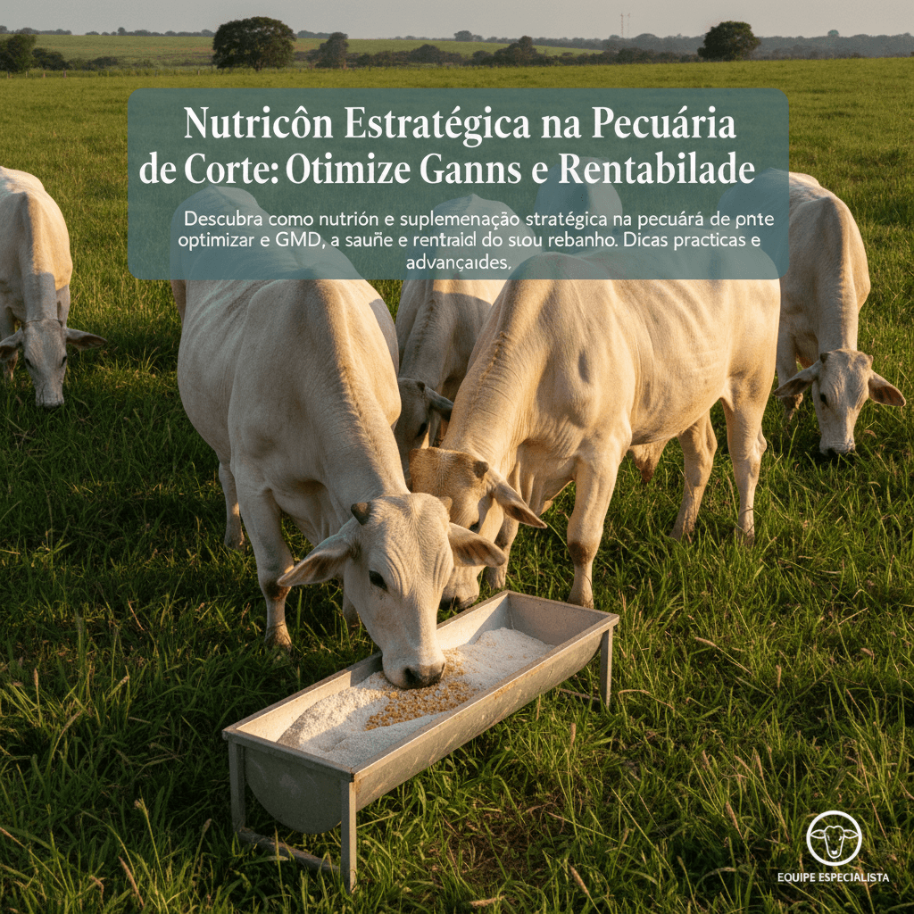 Nutrição Estratégica na Pecuária de Corte: Otimize Ganhos e Rentabilidade