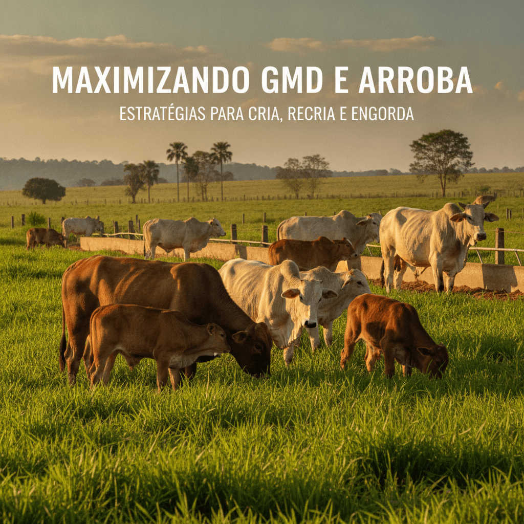 Maximizando GMD e Arroba: Estratégias para Cria, Recria e Engorda