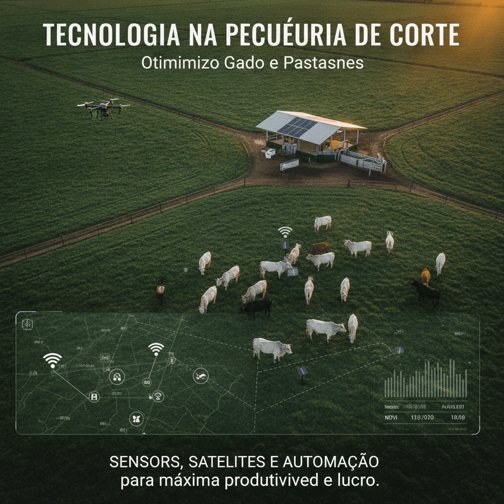 Tecnologia na Pecuária de Corte: Otimizando Gado e Pastagens