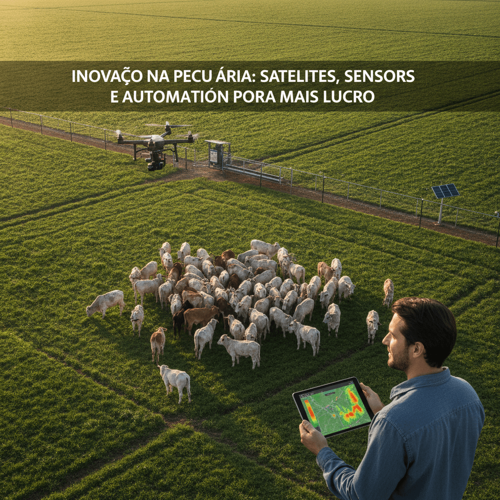 Inovação na Pecuária: Satélites, Sensores e Automação para Mais Lucro
