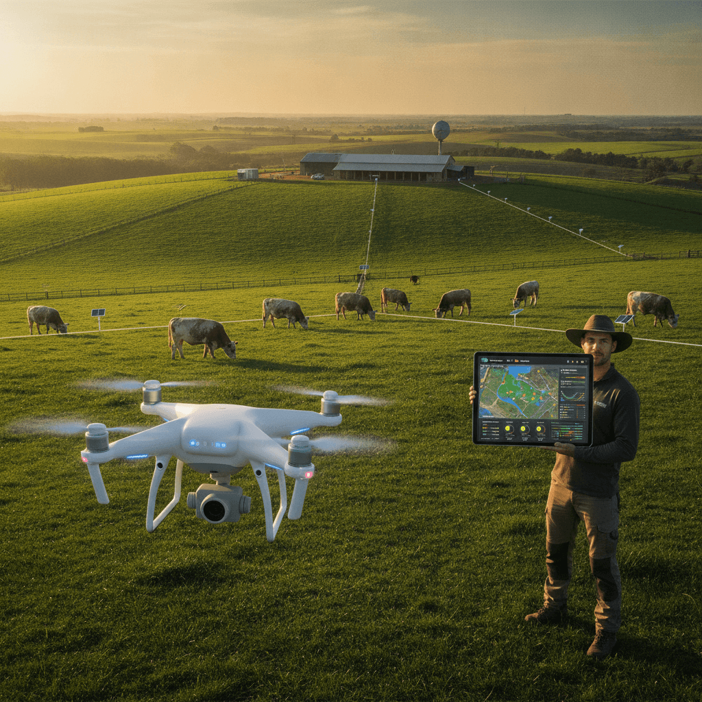O Futuro da Pecuária: Tecnologia, Satélite e Sensores na Fazenda