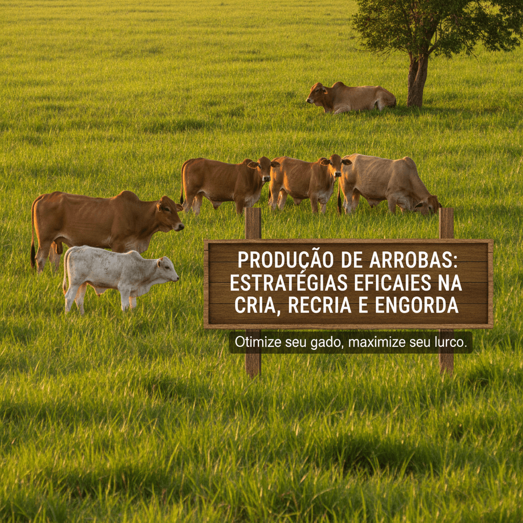 Produção de Arrobas: Estratégias Eficazes na Cria, Recria e Engorda