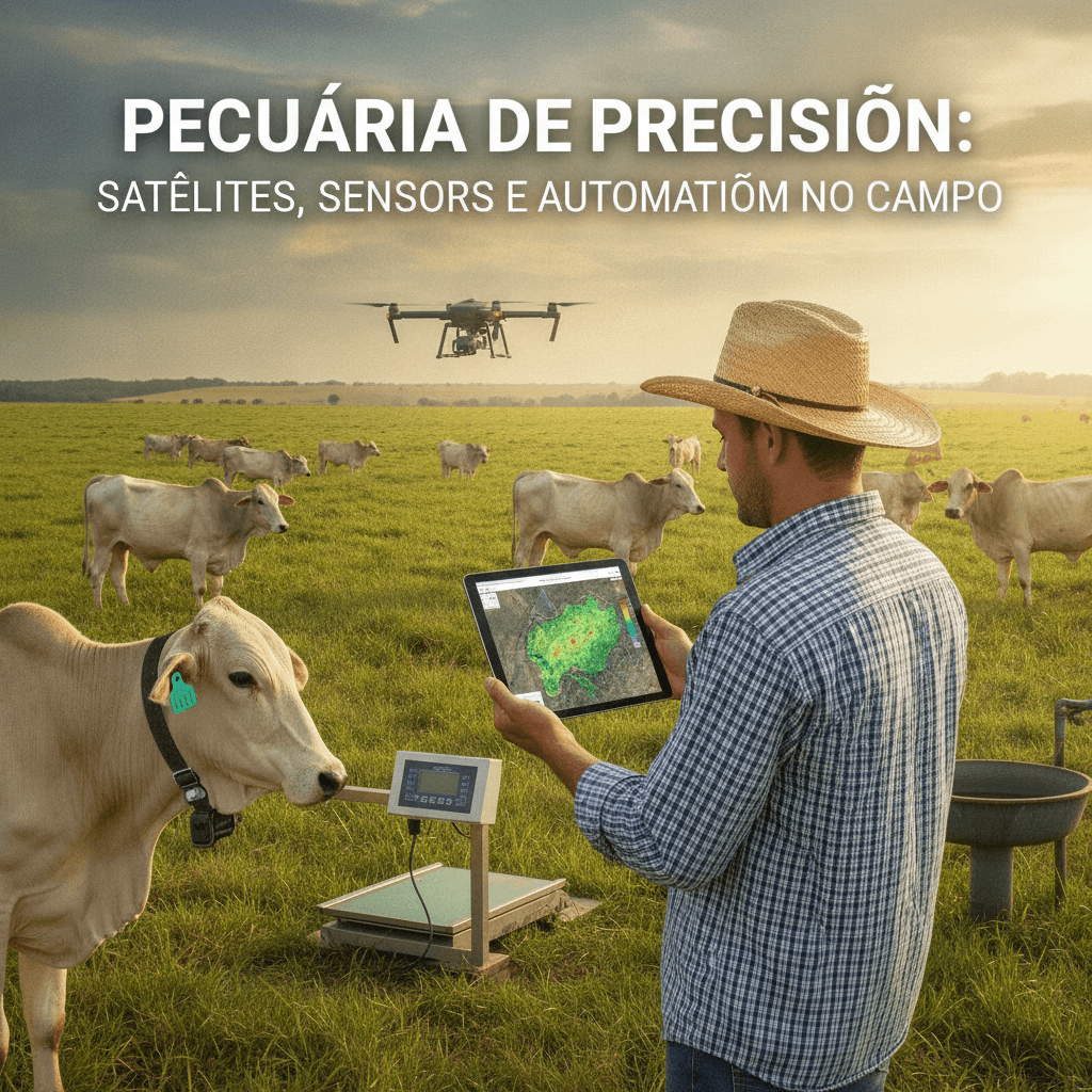 Pecuária de Precisão: Satélites, Sensores e Automação no Campo