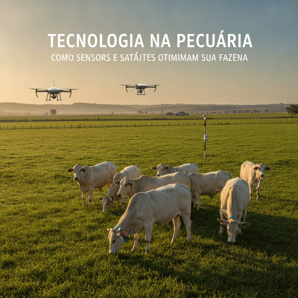 Tecnologia na Pecuária: Como Sensores e Satélites Otimizam Sua Fazenda