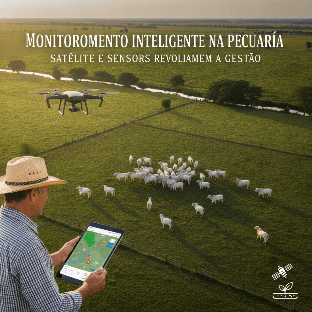 Monitoramento por Satélite e Sensores: Revolucionando a Pecuária de Corte