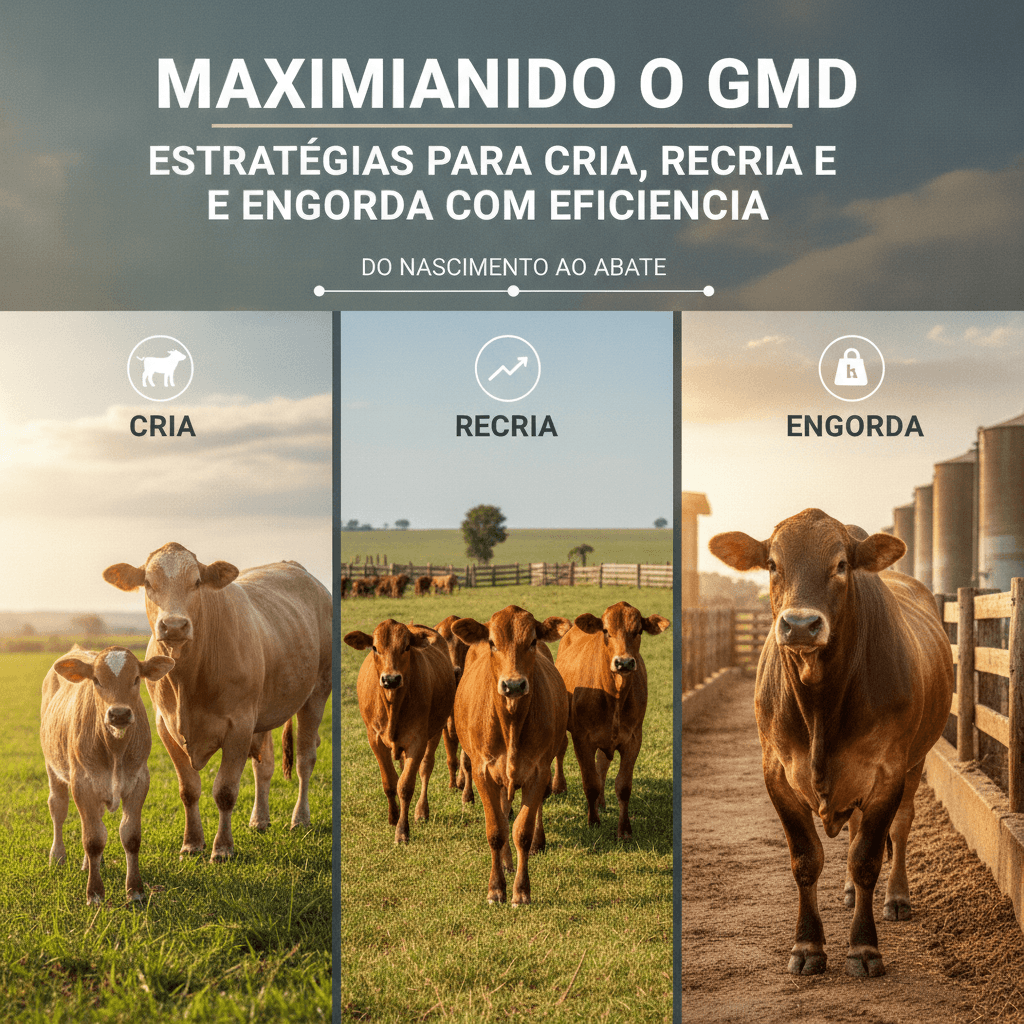 Maximizando o GMD: Estratégias para Cria, Recria e Engorda com Eficiência