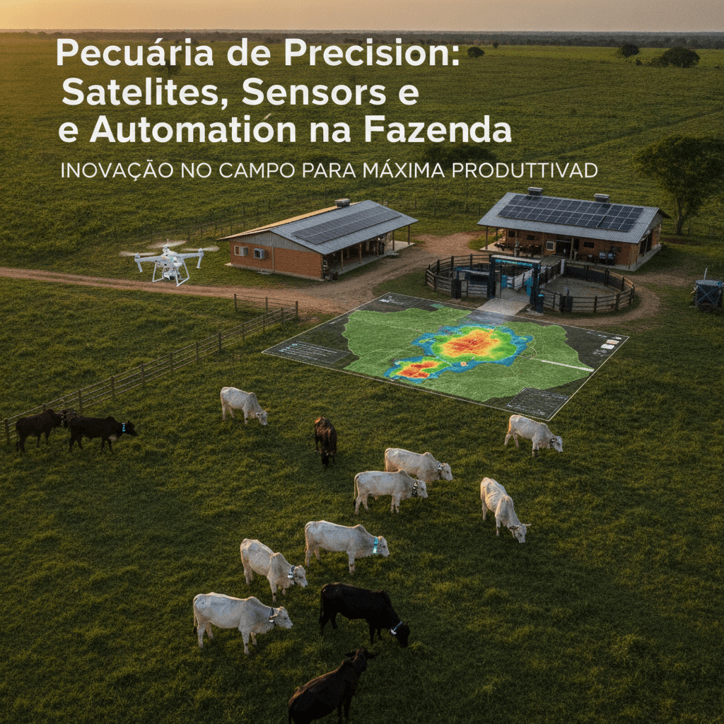 Pecuária de Precisão: Satélites, Sensores e Automação na Fazenda
